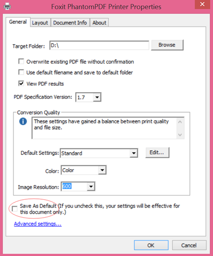 skyld Utilfreds dusin How to set the Foxit PDF printer settings as default to all documents? –  Help Center | Foxit Software