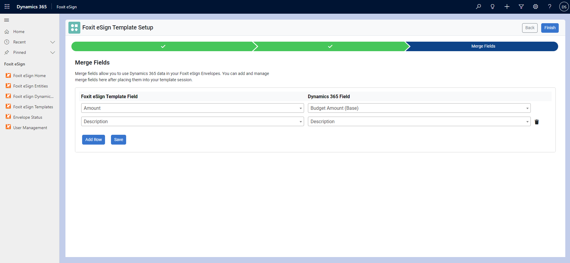 Get Started Foxit eSign for Microsoft Dynamics 365