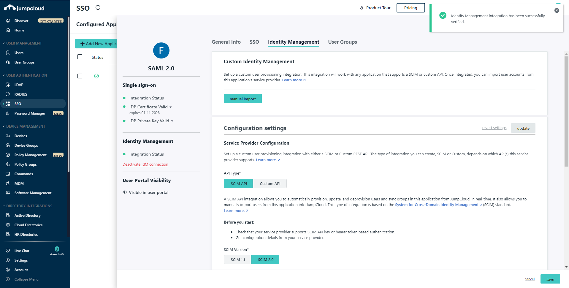 JumpCloud Automatic License Provisioning