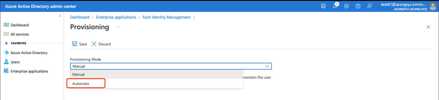 How to configure provisioning for Azure AD