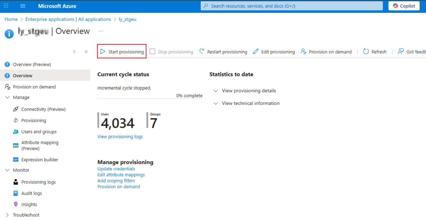 How to configure provisioning for Azure AD
