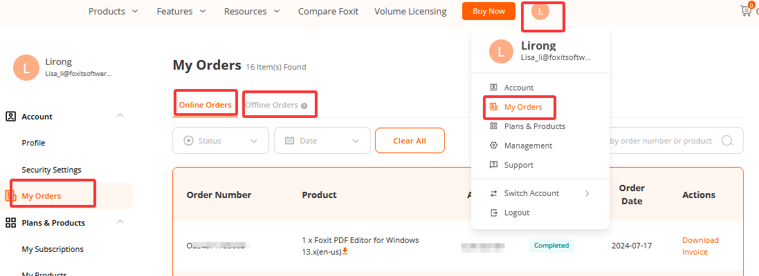 How to Find My Order Information, Invoice, Software Download Link ...