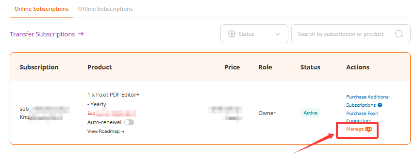 How to transfer Foxit PDF Editor or Foxit PDF Editor+ subscription ...